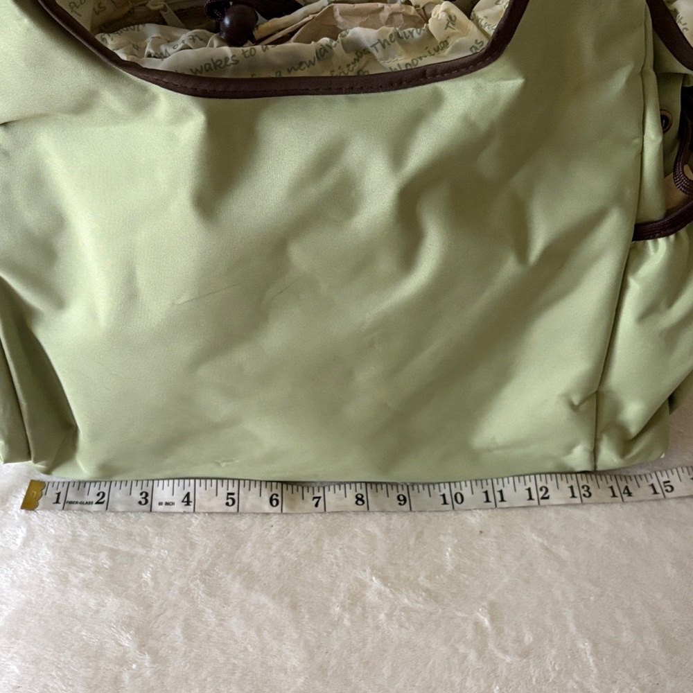 Disney Light Green 4 in 1 Winnie the Pooh Diaper Bag with Brown Trim - Picture 5 of 14